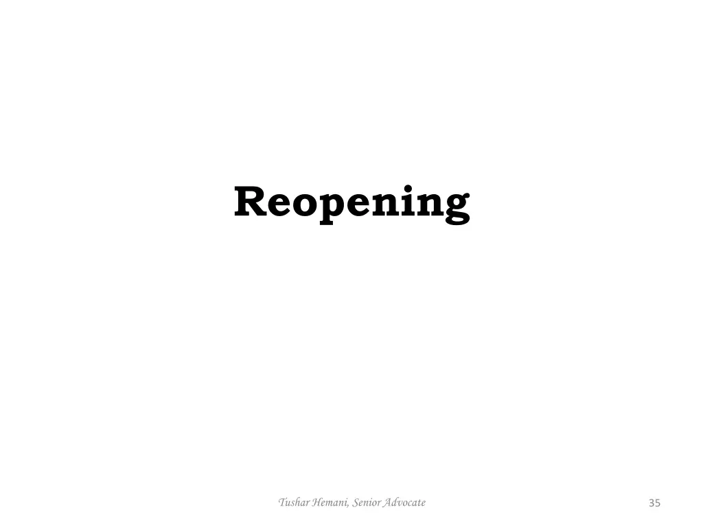 reopening