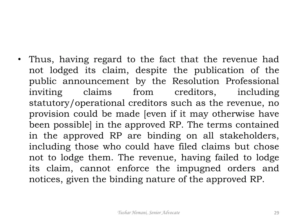 thus having regard to the fact that the revenue