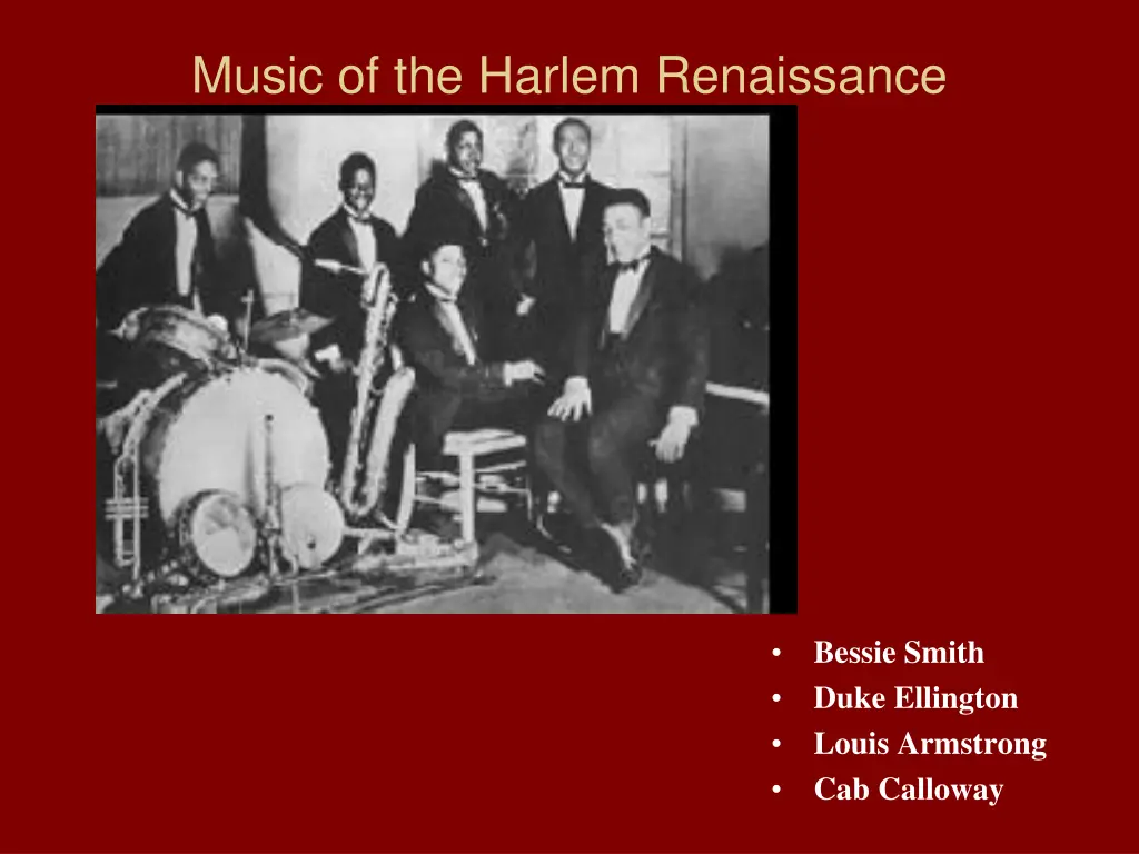 music of the harlem renaissance