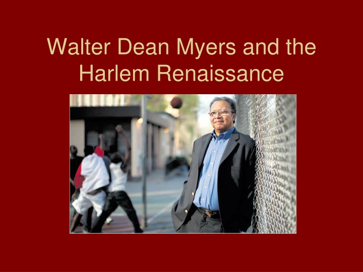 walter dean myers and the harlem renaissance