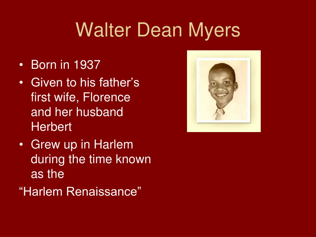 walter dean myers