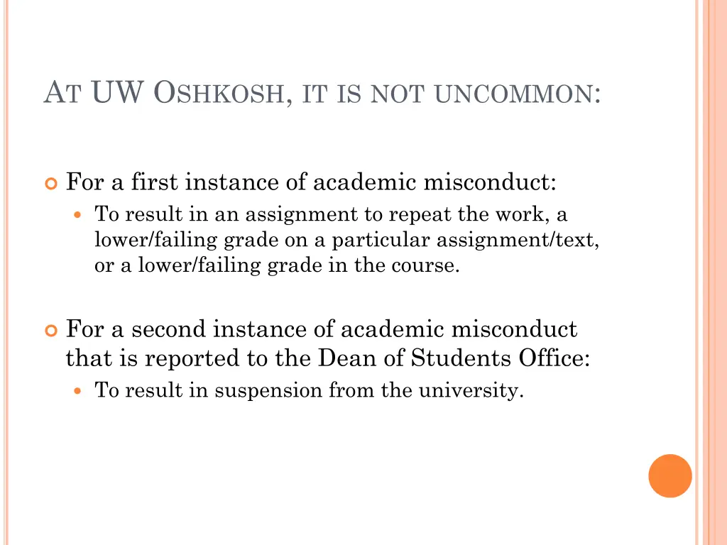 a t uw o shkosh it is not uncommon