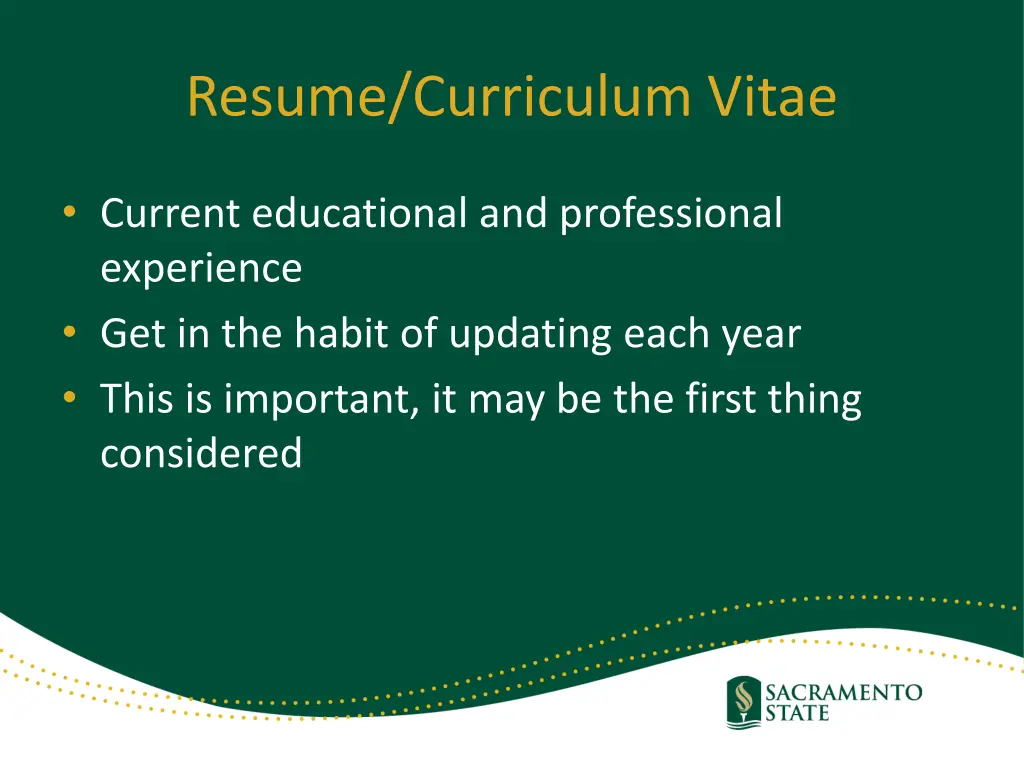 resume curriculum vitae