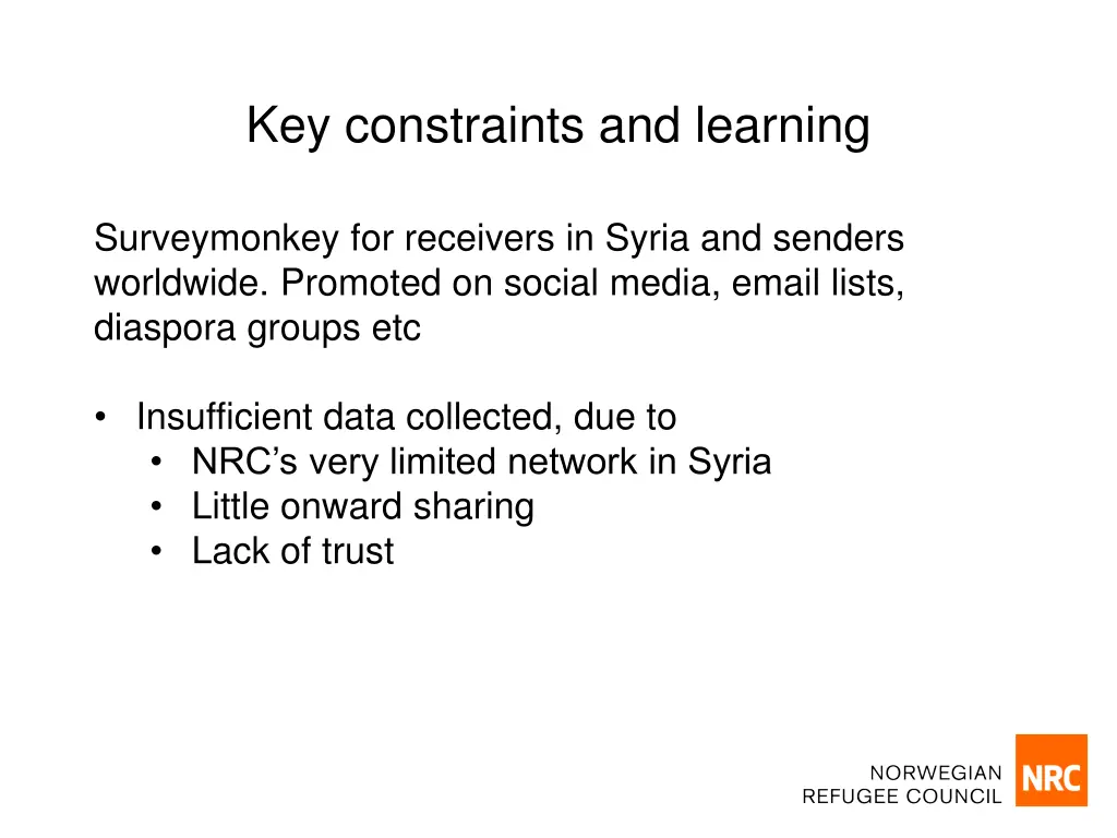 key constraints and learning 2