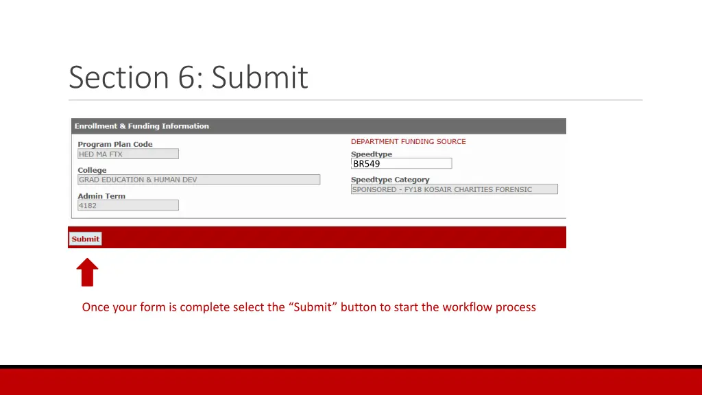 section 6 submit