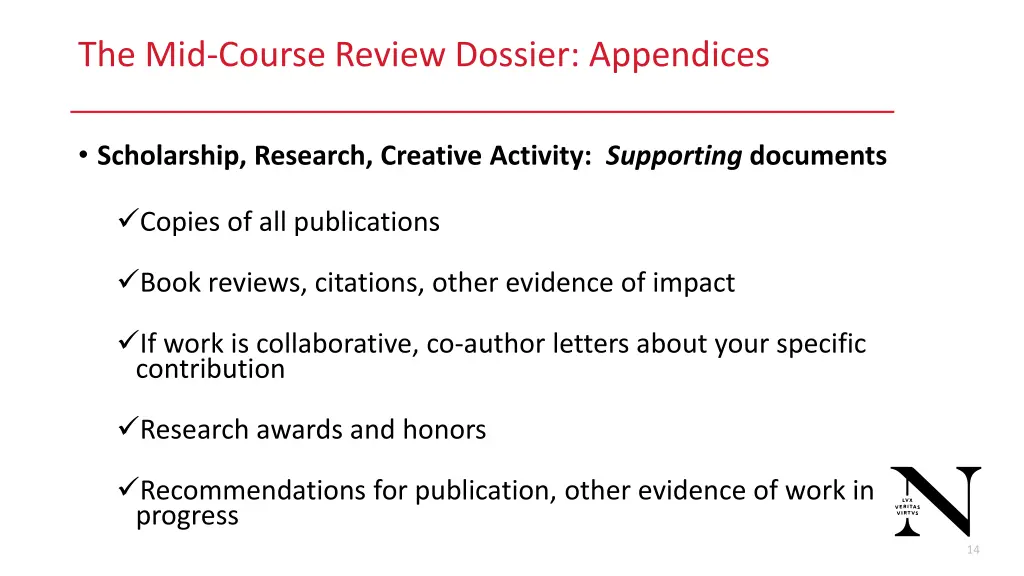 the mid course review dossier appendices 1