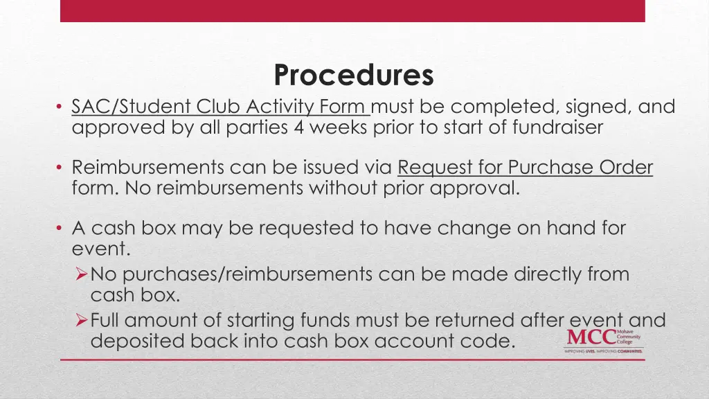 procedures