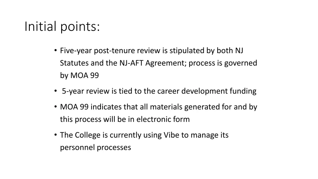 initial points