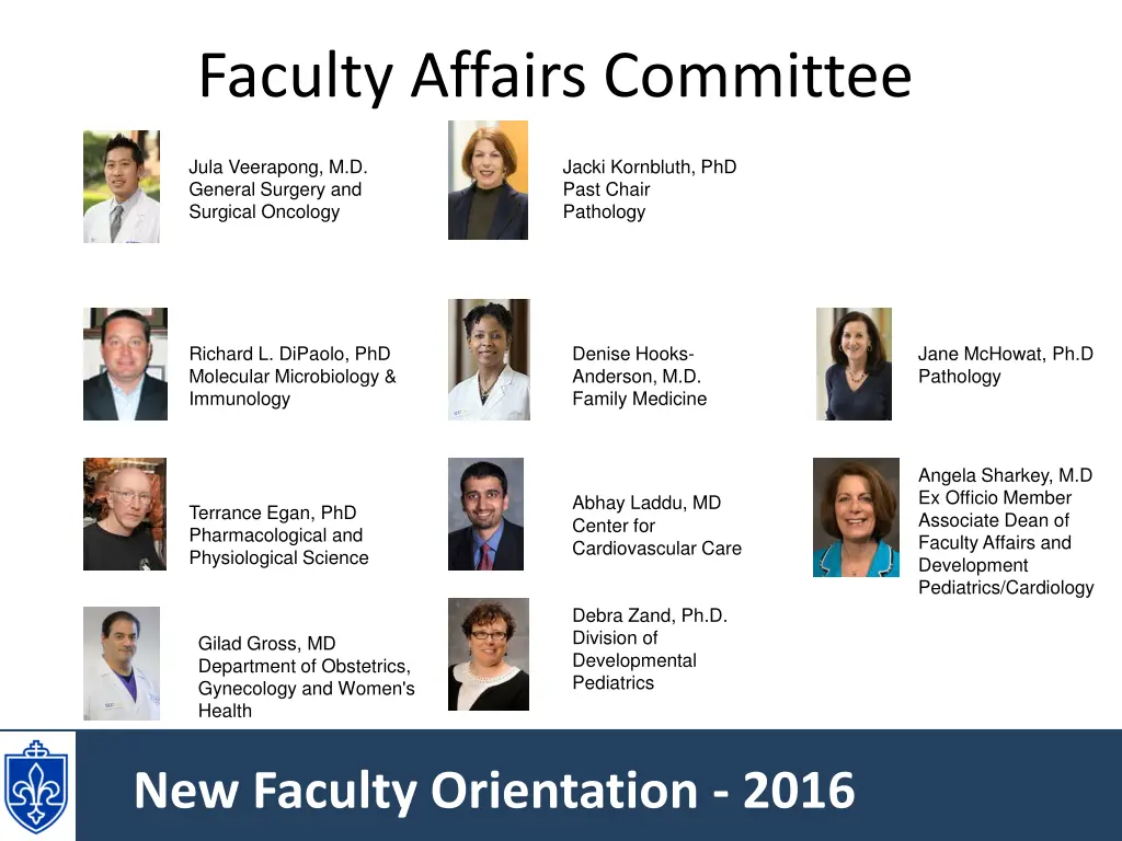 faculty affairs committee