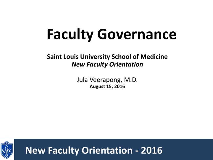 faculty governance