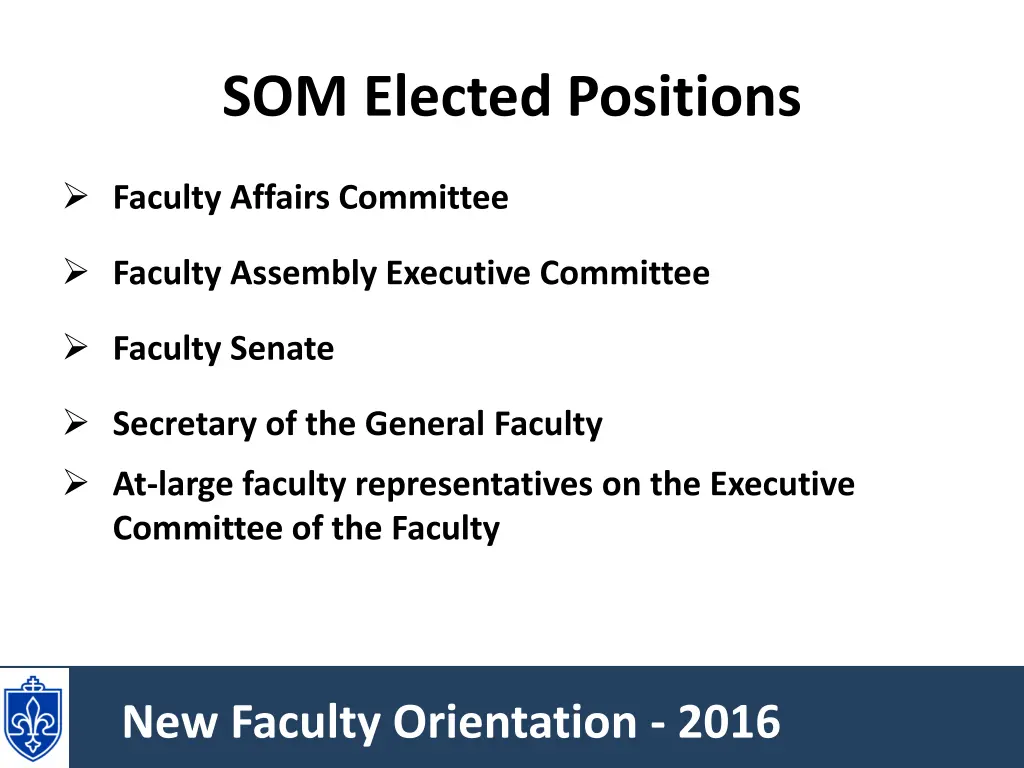 som elected positions