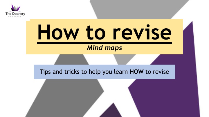 how to revise mind maps