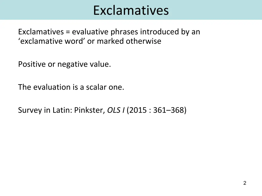 exclamatives