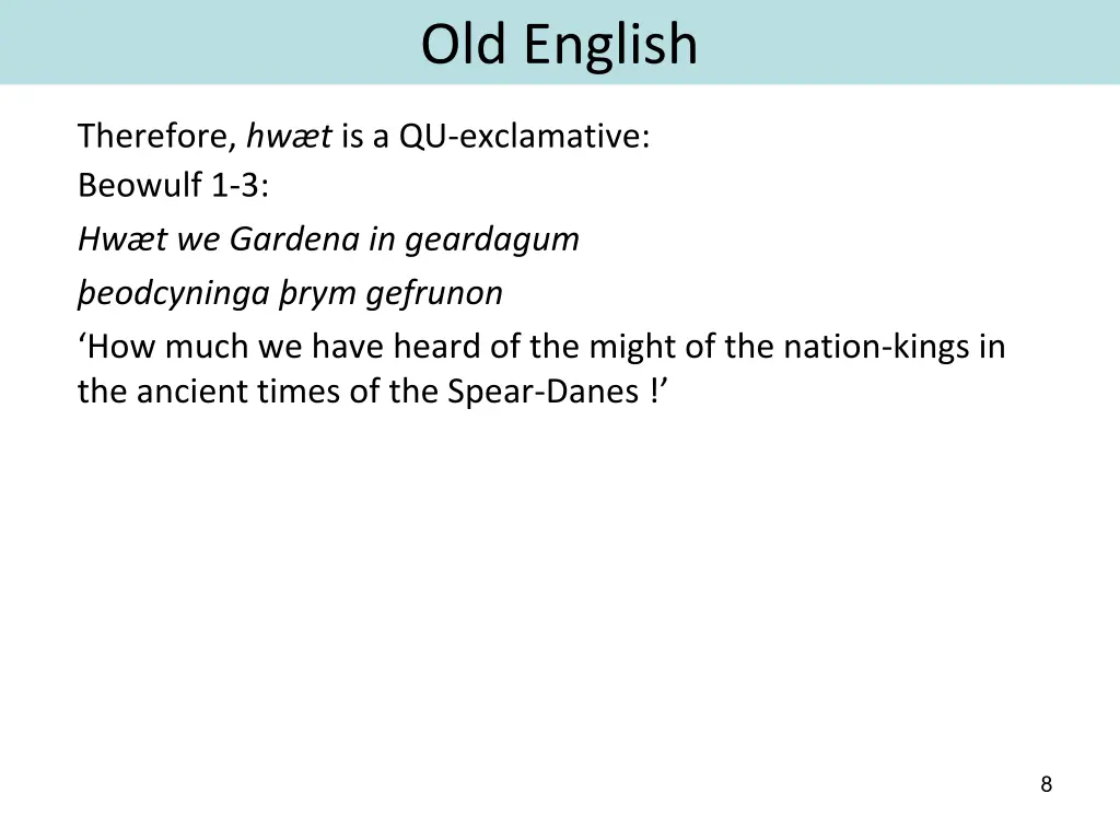 old english 1