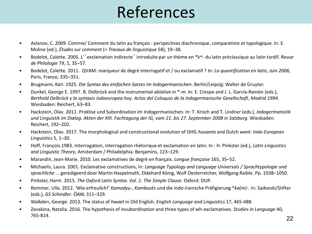 references