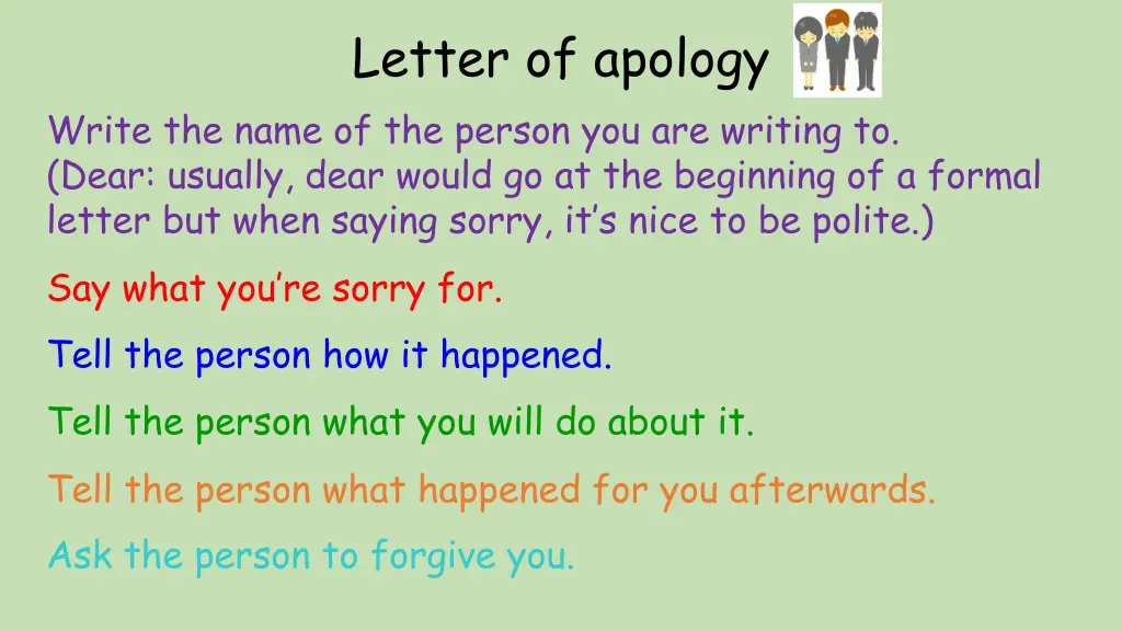 letter of apology