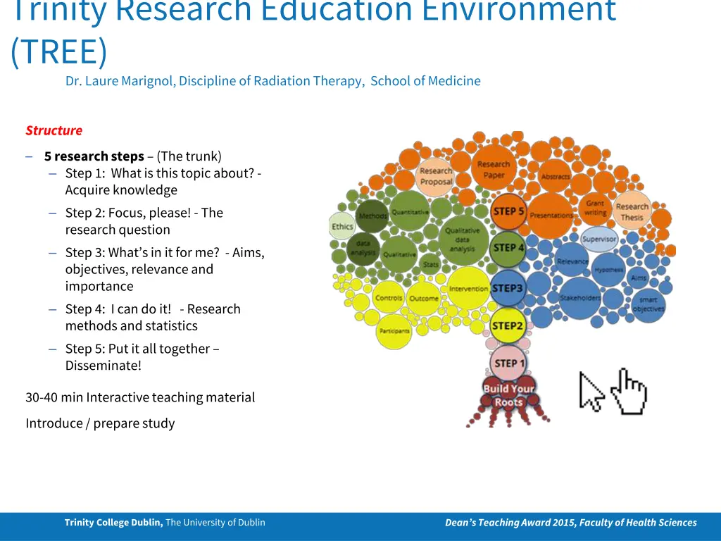 trinity research education environment tree 2