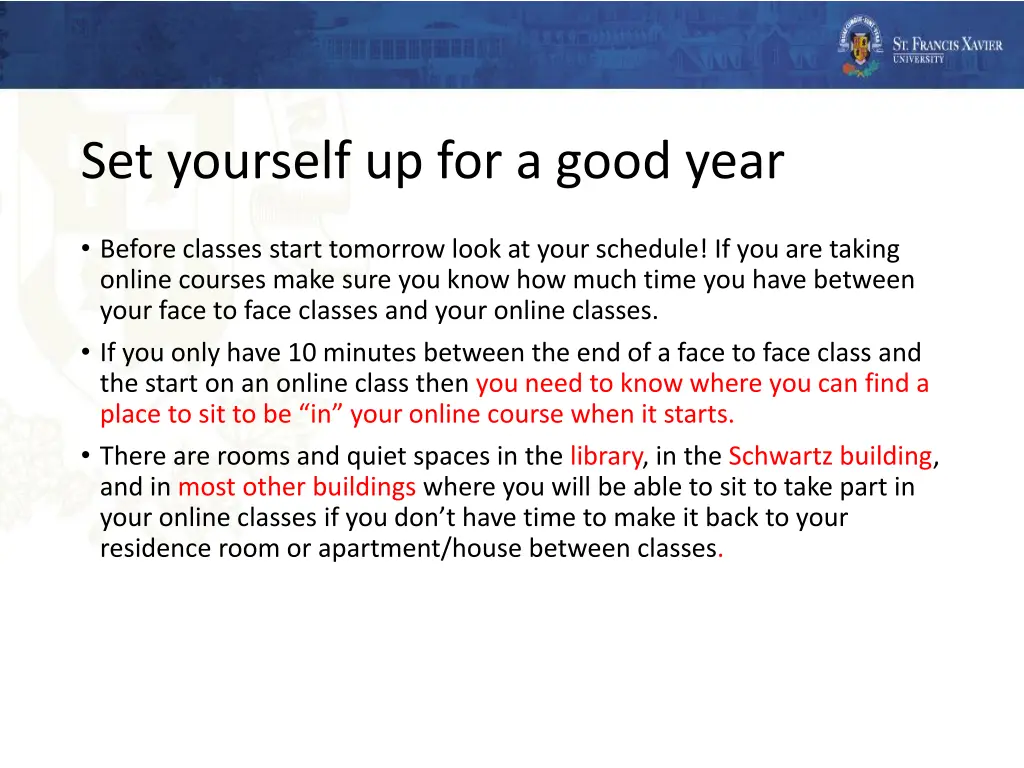 set yourself up for a good year