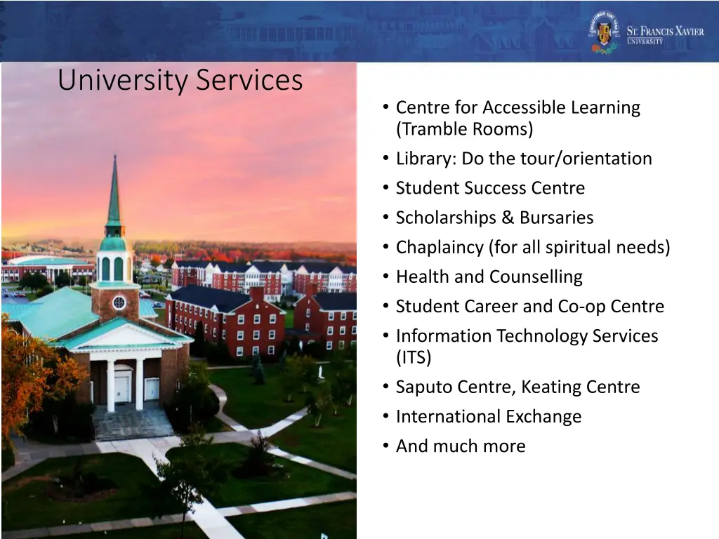 university services