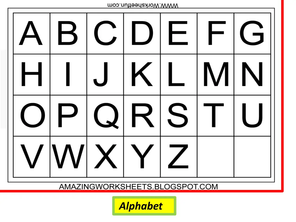 alphabet