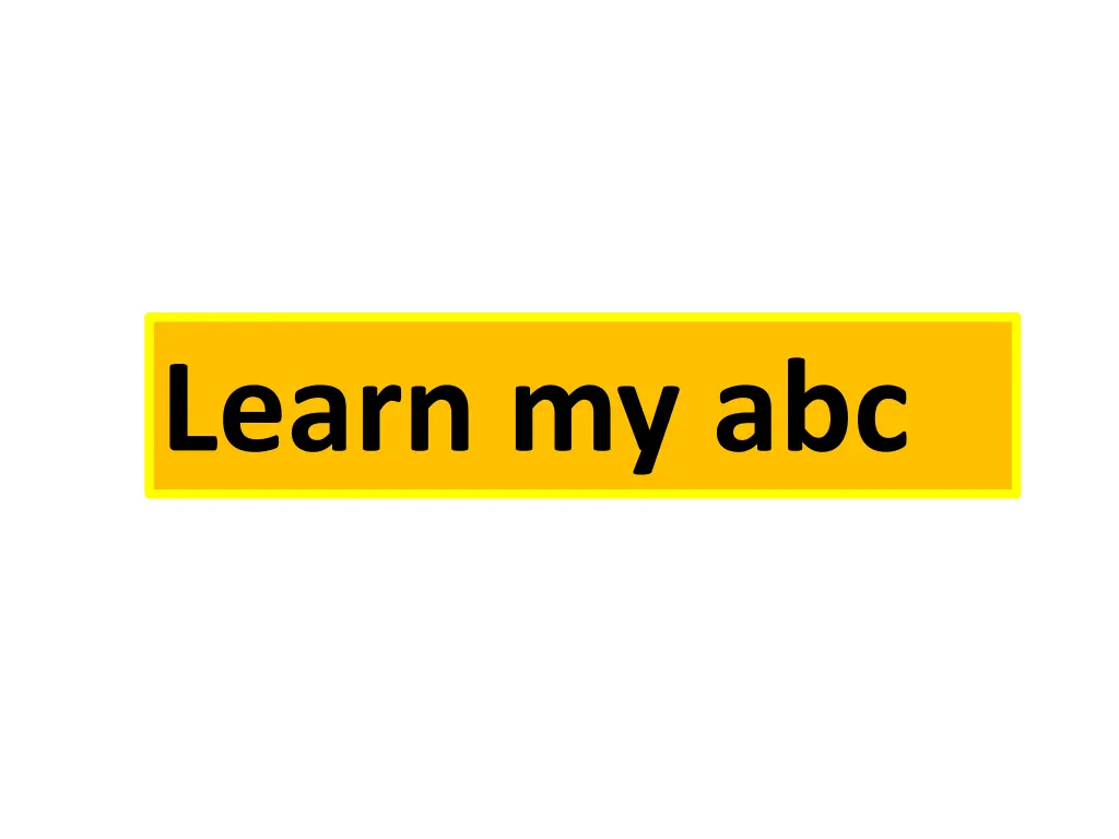 learn my abc