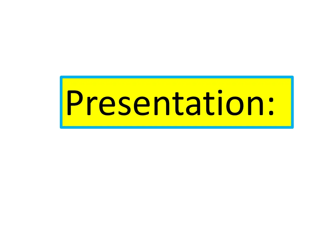 presentation