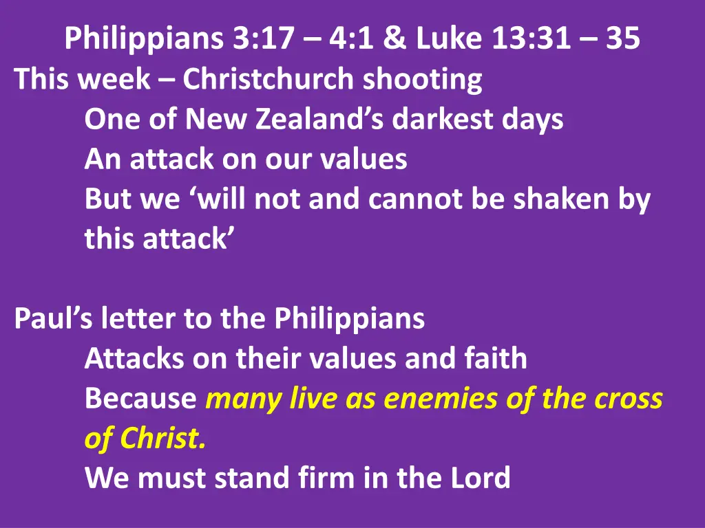 philippians 3 17 4 1 luke 13 31 35 this week 8