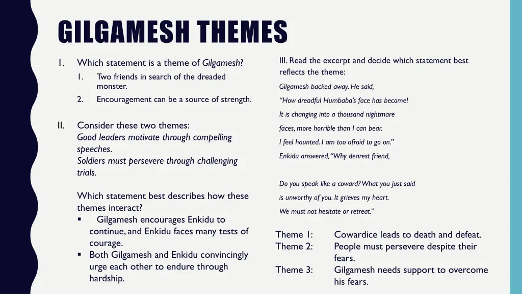 gilgamesh themes