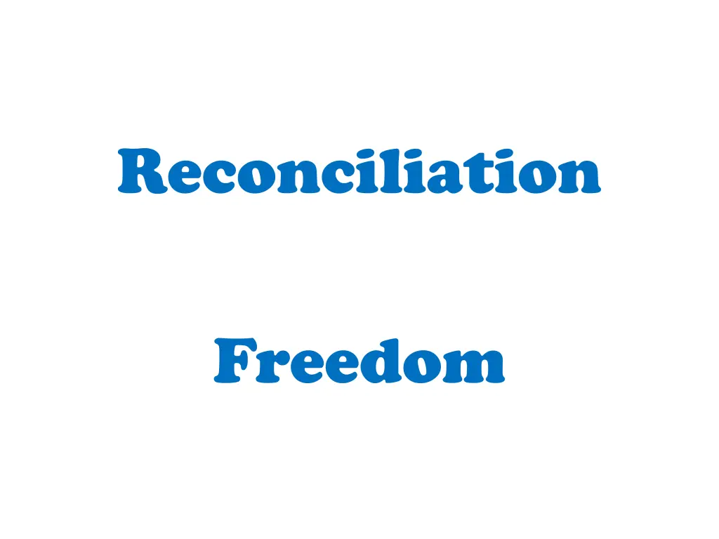 reconciliation