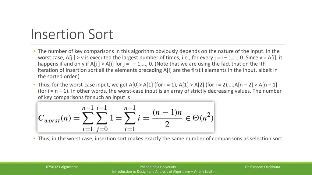 insertion sort 3