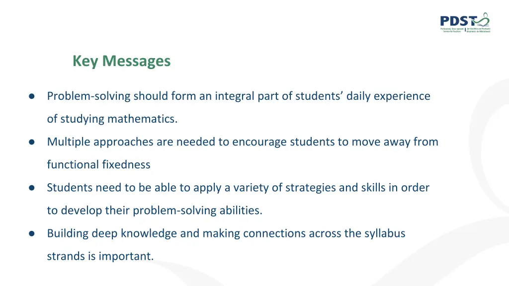 key messages