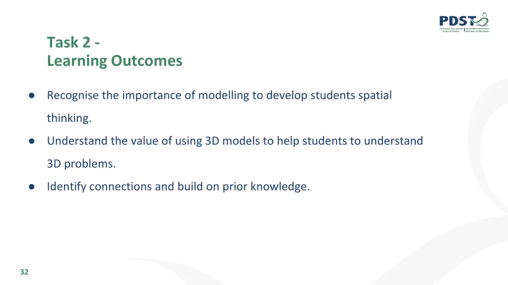 task 2 learning outcomes 1