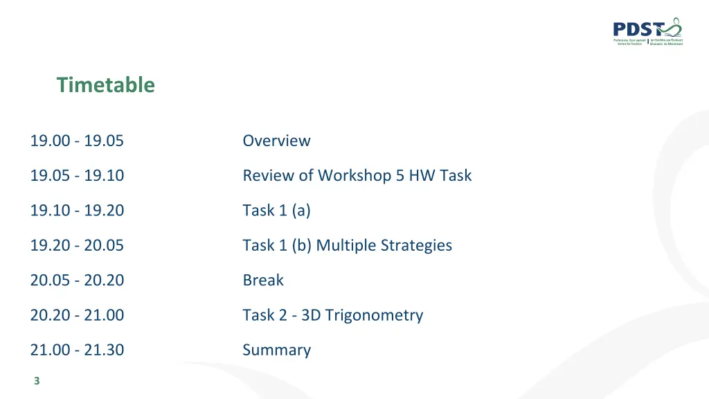 timetable