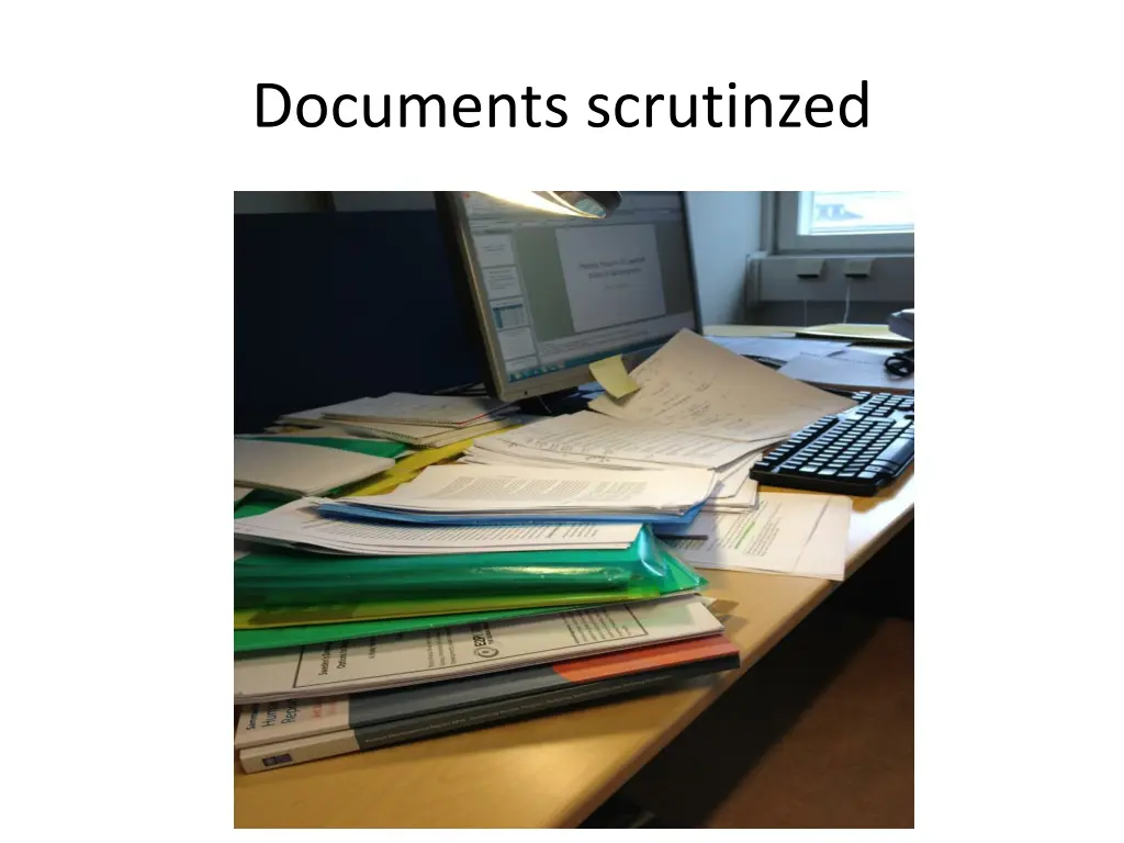 documents scrutinzed