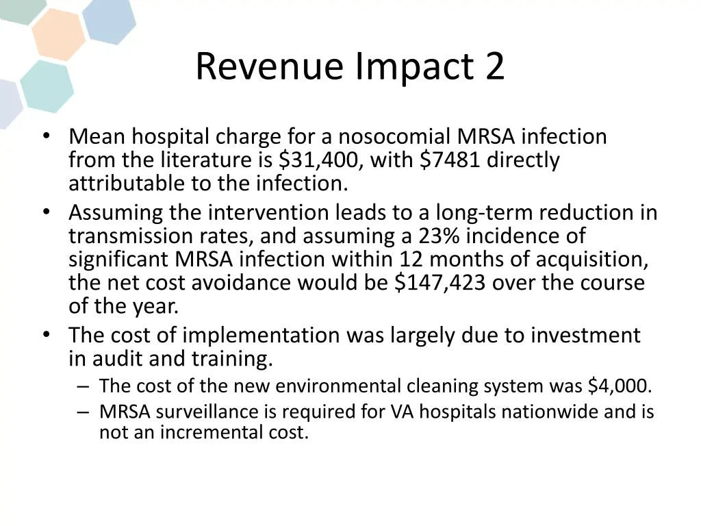 revenue impact 2