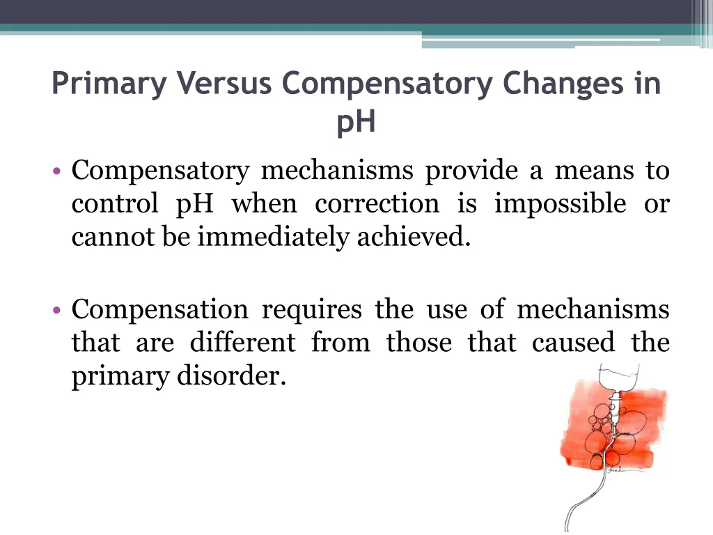 primary versus compensatory changes in ph