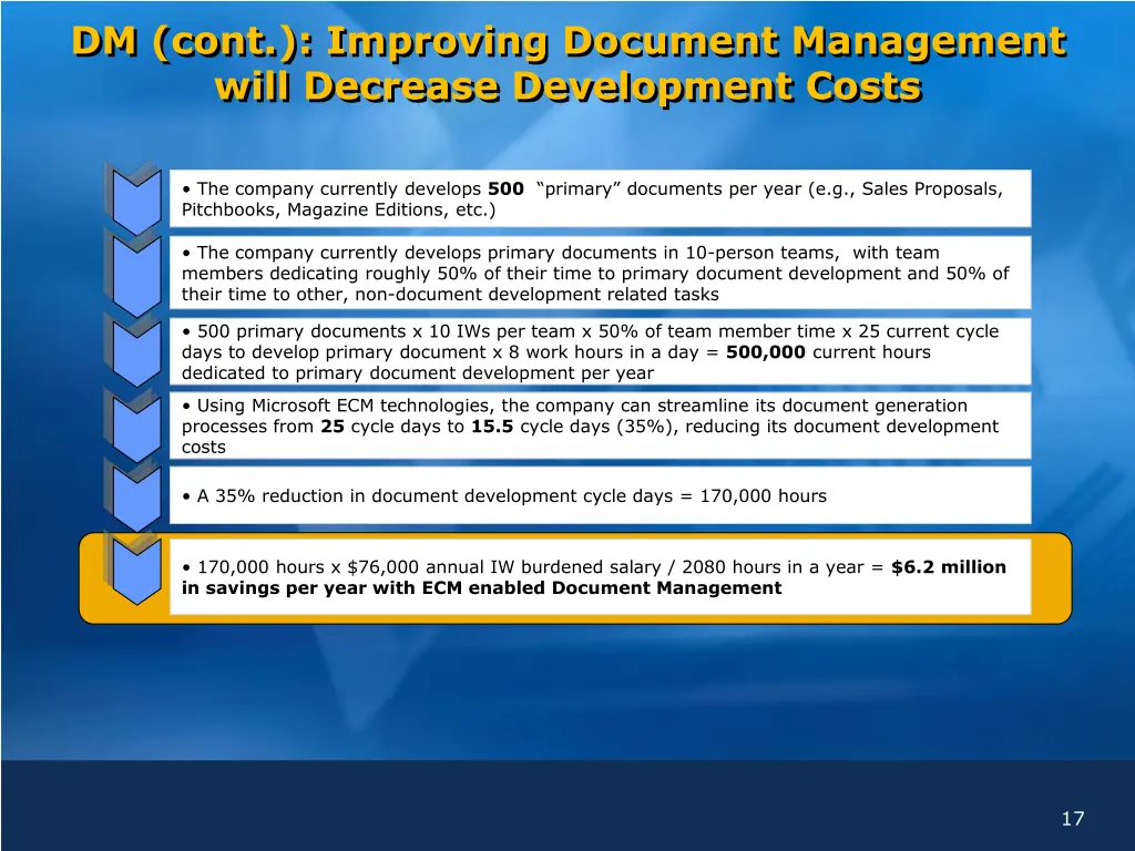 dm cont improving document management will