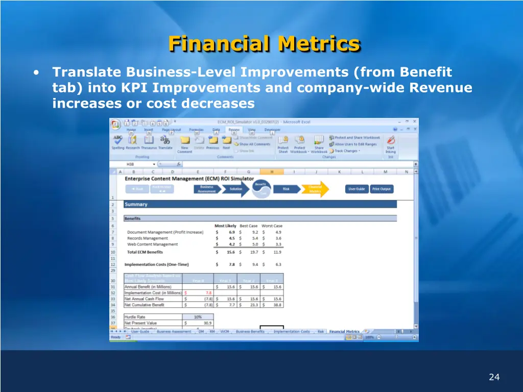 financial metrics 1