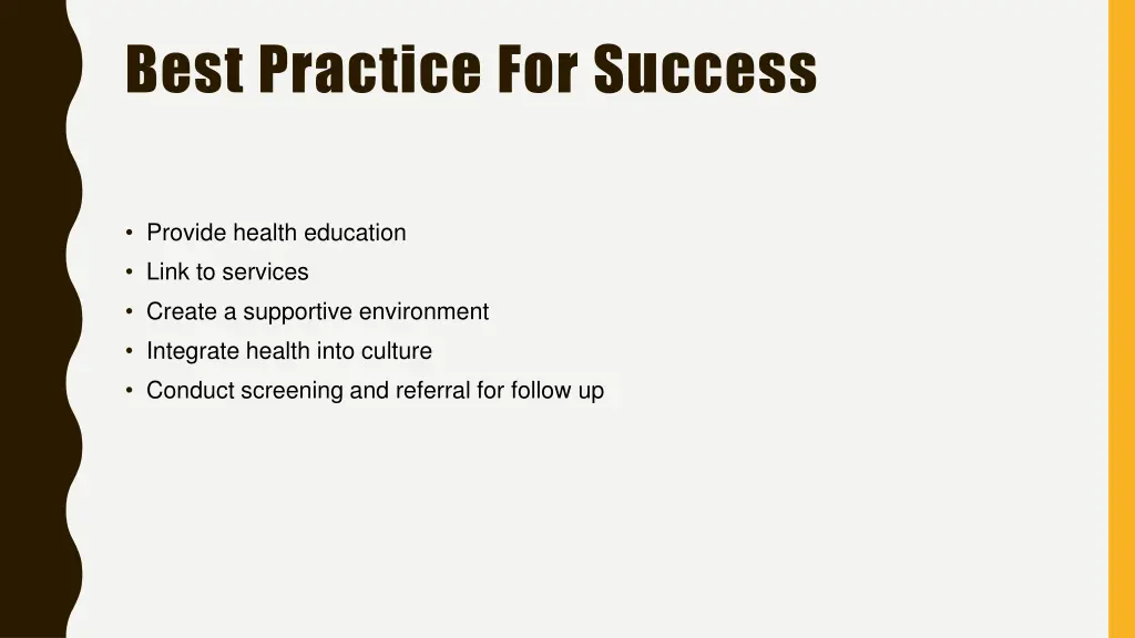 best practice for success