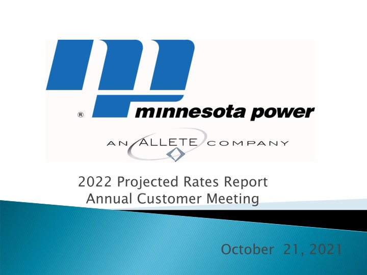 2022 projected rates report annual customer