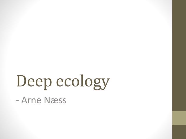 deepecology