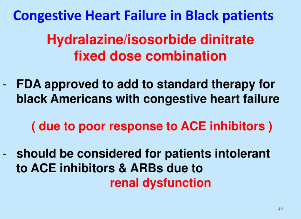 congestive heart failure in black patients