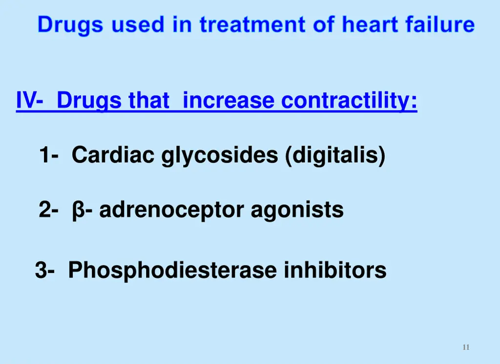 drugs used in treatment of heart failure 2