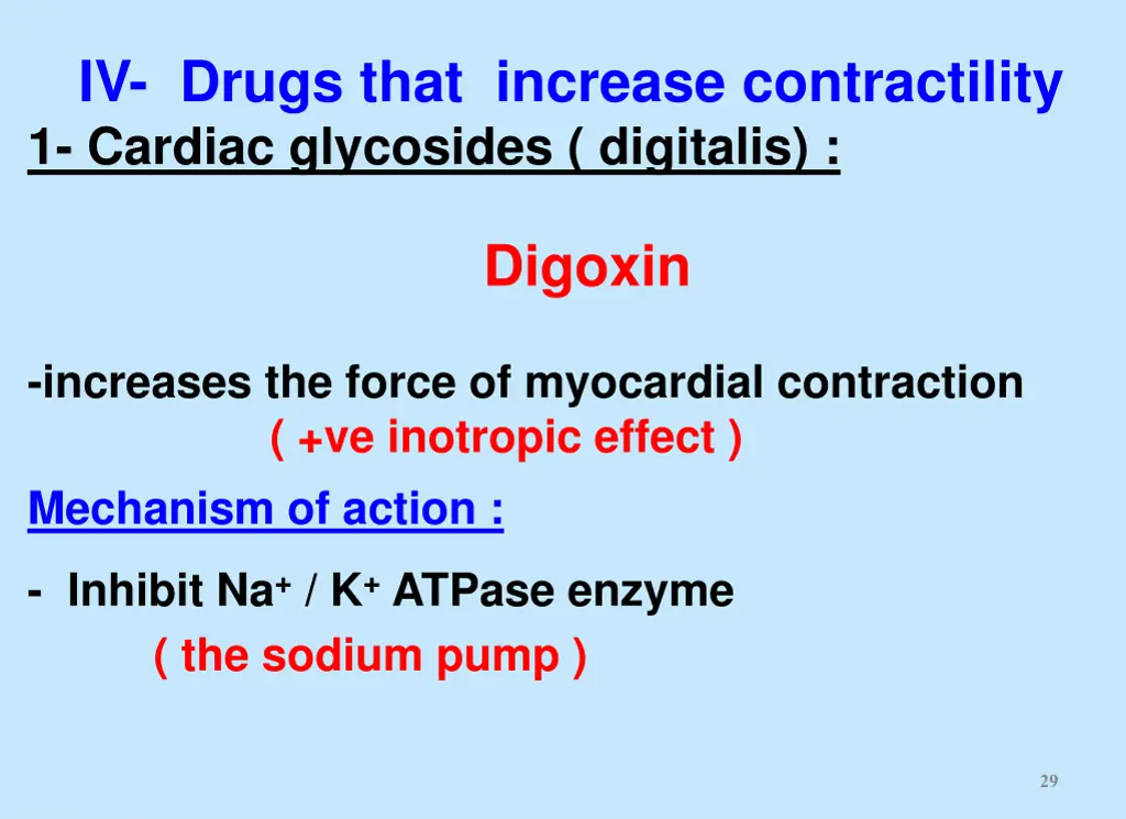 iv drugs that increase contractility 1 cardiac