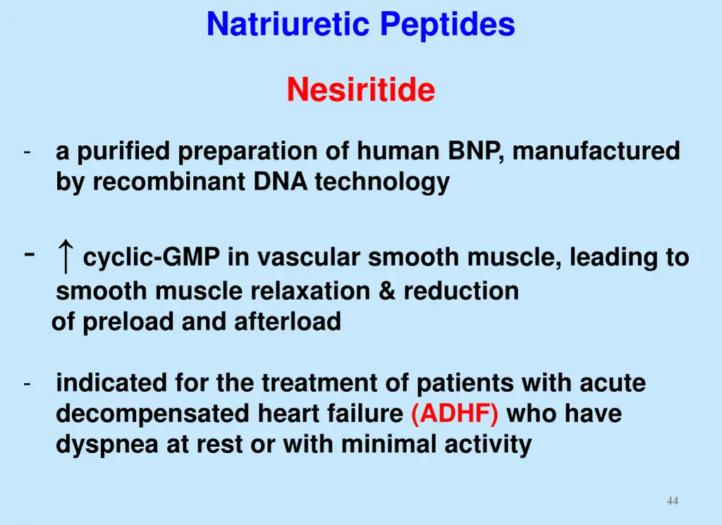 natriuretic peptides