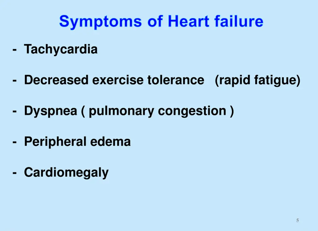 symptoms of heart failure