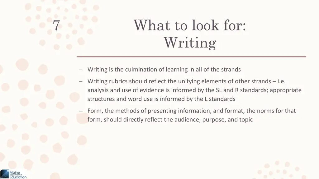 what to look for writing