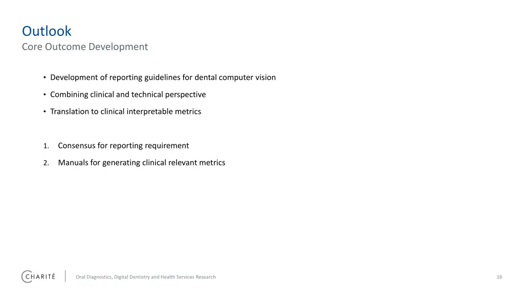 outlook core outcome development