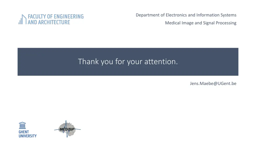 department of electronics and information systems 1