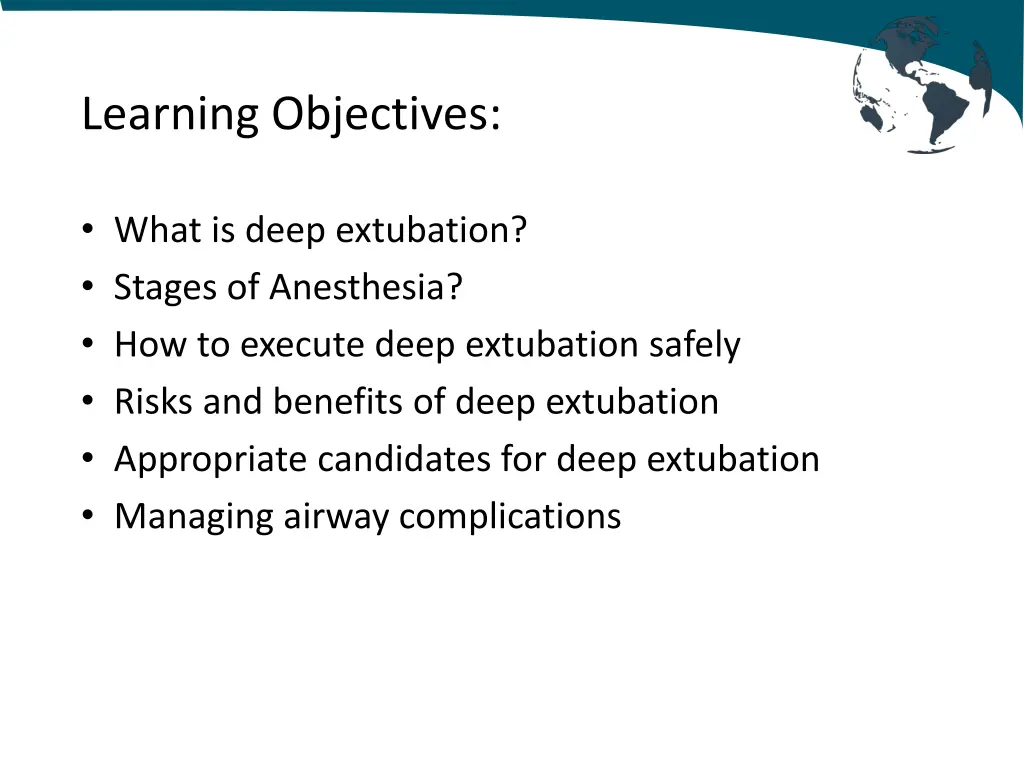 learning objectives